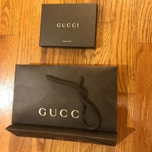 Gucci wallet  box and bag